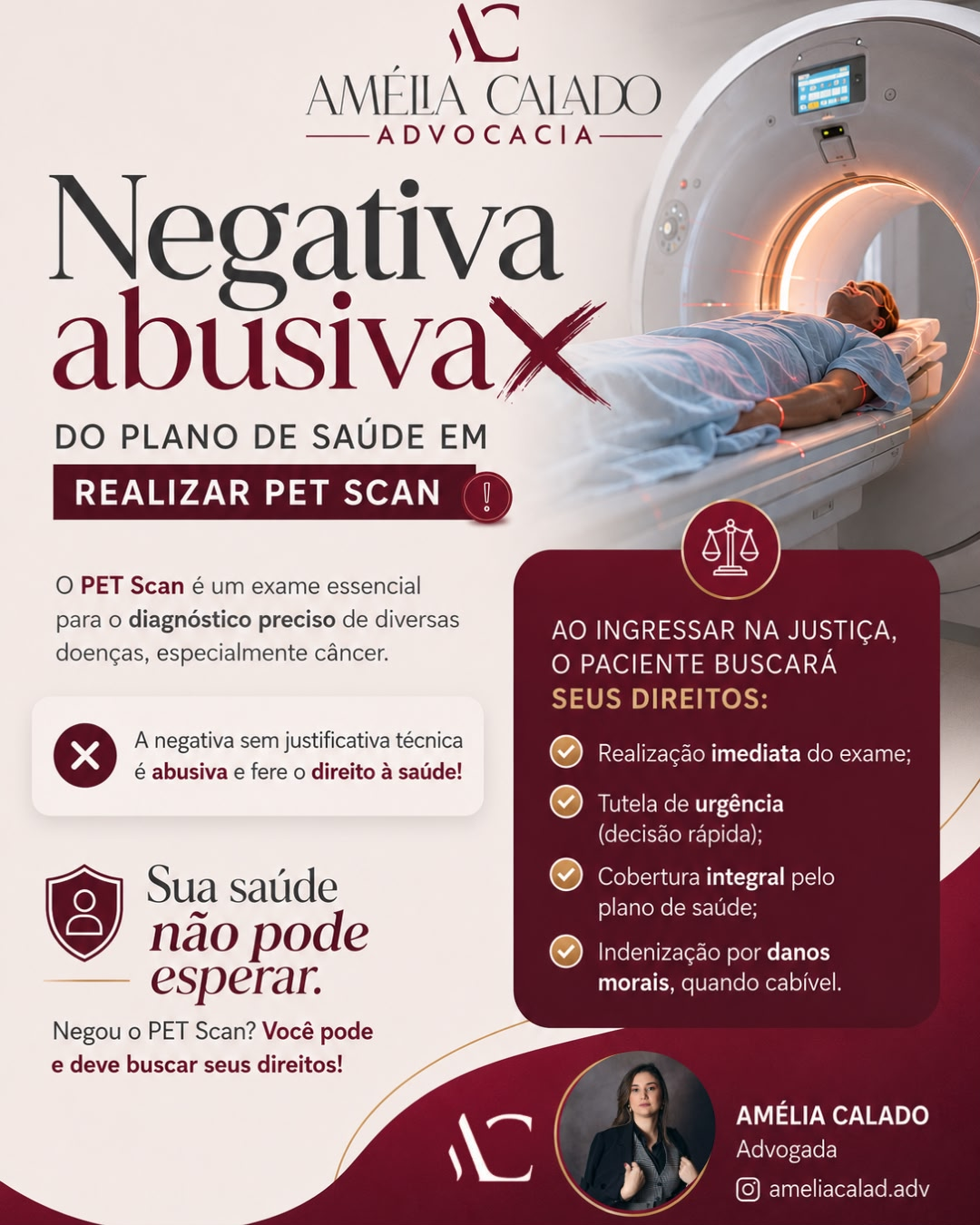 Negativa de PET Scan pelo plano de saúde
